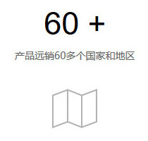 产品远销60多个国家和地区 产品远销60多个国家和地区