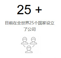目前在全世界25个国家设立了公司 目前在全世界25个国家设立了公司